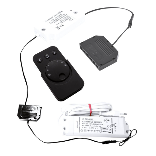 Emotion Led trafo kleur/dim-controller - 12V Zwart