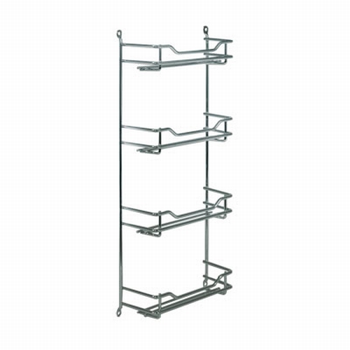 Kruidenrek voor 4x3 potjes chroom