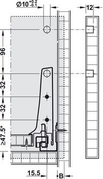 Blum Frontbevestiging TBX Antaro