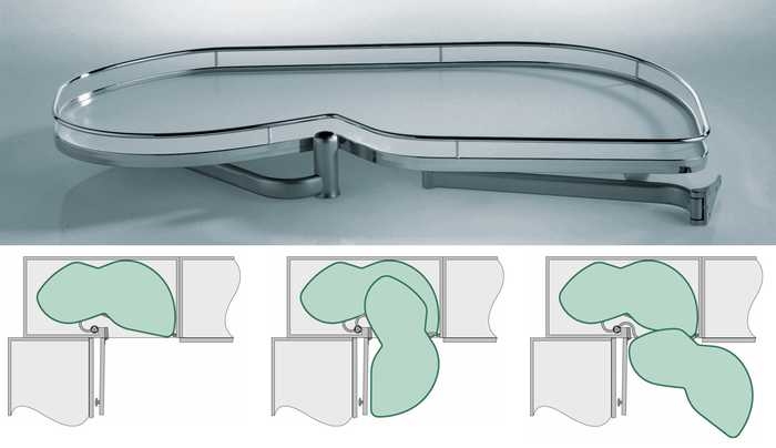 Lemans Arena (wit/chroom) 50 cm L 20KG (90° hoek oplossing)