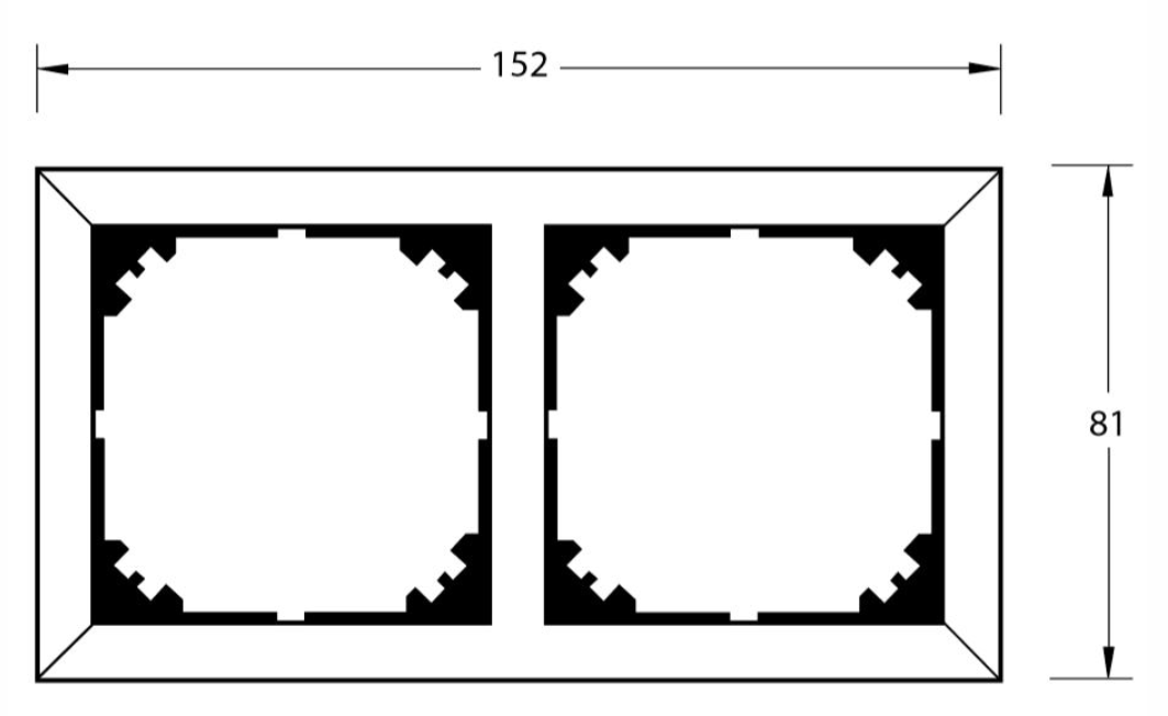 Rvs dubbel afdekraam - RA-2.